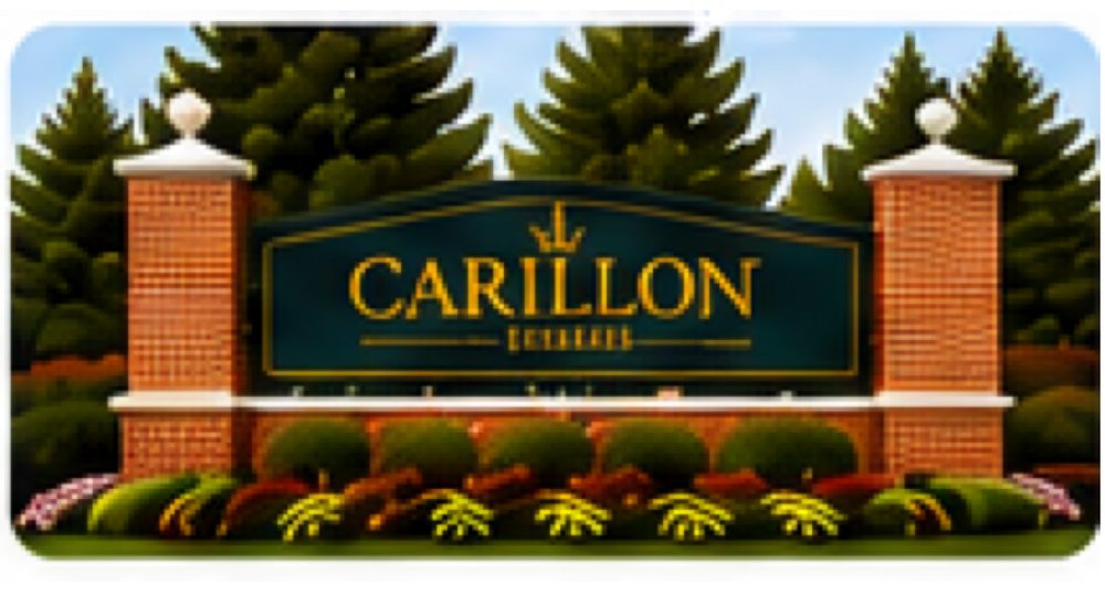 Entrance sign for the Carillon community